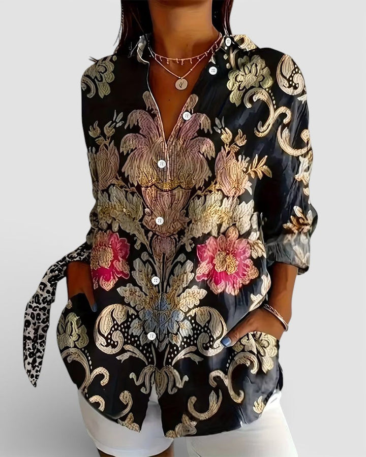 Irene™ | Camisa estampada con cuello