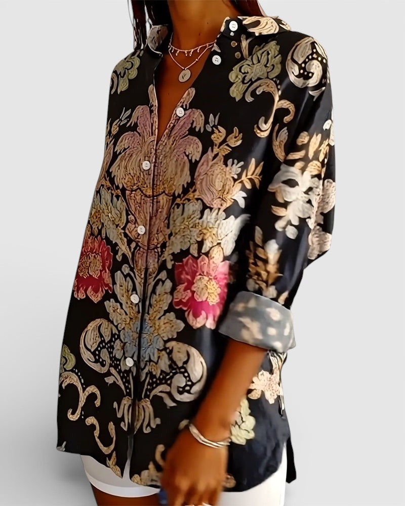 Irene™ | Camisa estampada con cuello